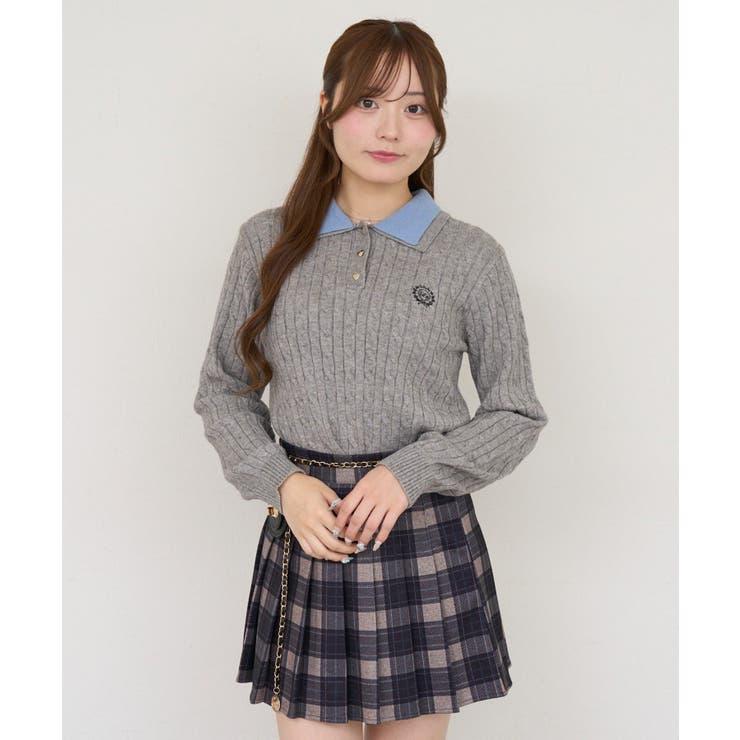2枚衿ハート釦ポロ | NICE CLAUP / OLIVE des OLIVE　OUTLET | 詳細画像22 