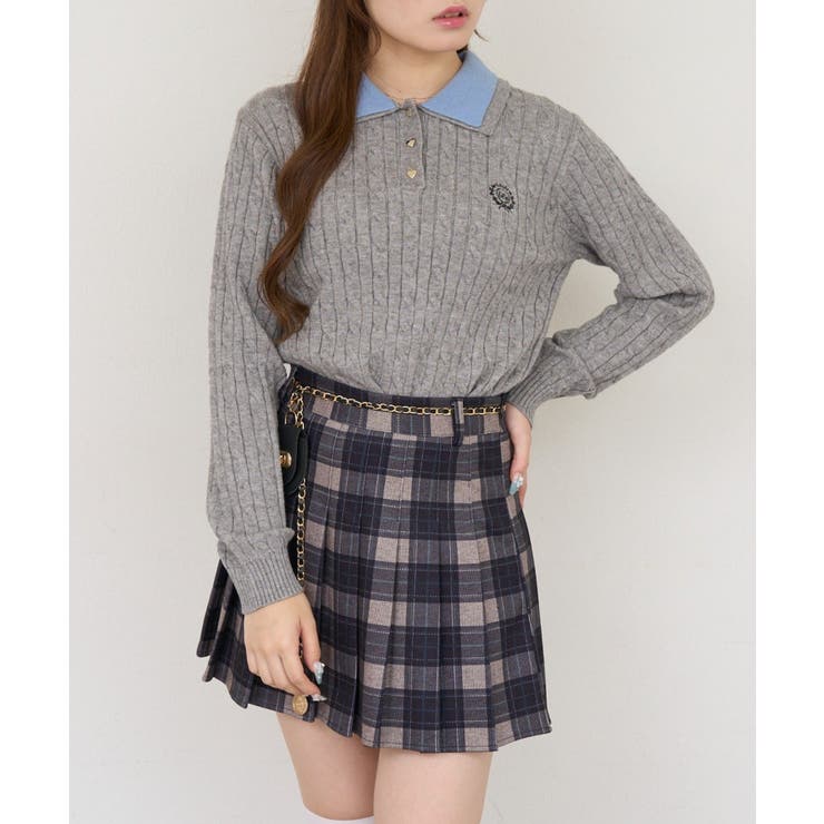2枚衿ハート釦ポロ | NICE CLAUP / OLIVE des OLIVE　OUTLET | 詳細画像23 