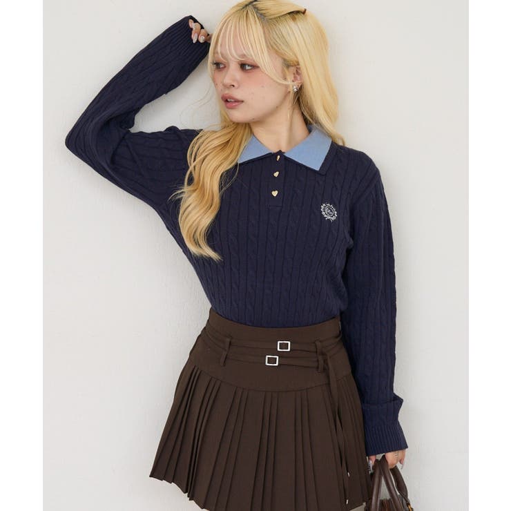 2枚衿ハート釦ポロ | NICE CLAUP / OLIVE des OLIVE　OUTLET | 詳細画像32 