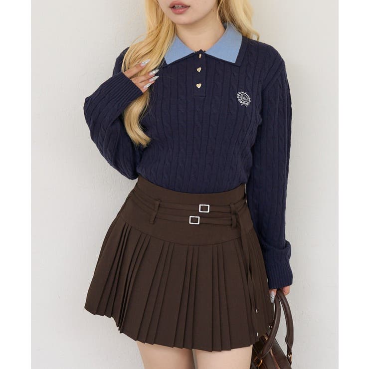 2枚衿ハート釦ポロ | NICE CLAUP / OLIVE des OLIVE　OUTLET | 詳細画像34 