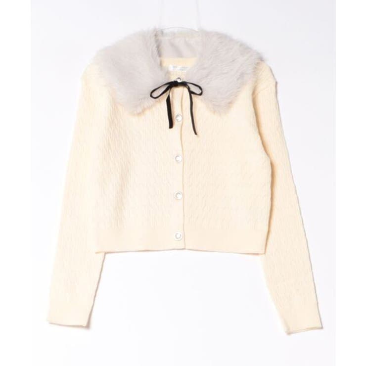 ティペット付金釦ケーブルカーディガン | NICE CLAUP / OLIVE des OLIVE　OUTLET | 詳細画像2 