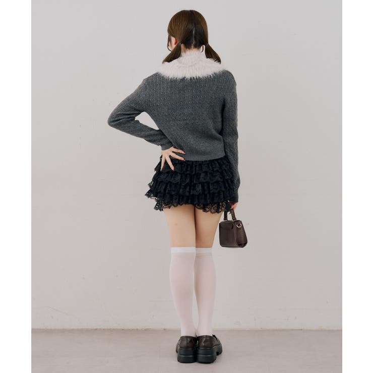 ティペット付金釦ケーブルカーディガン | NICE CLAUP / OLIVE des OLIVE　OUTLET | 詳細画像22 