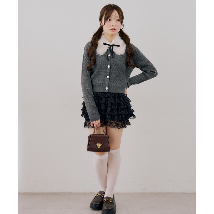 ティペット付金釦ケーブルカーディガン | NICE CLAUP / OLIVE des OLIVE　OUTLET | 詳細画像23 