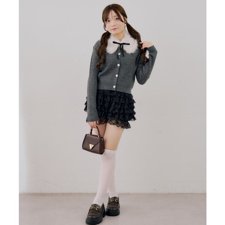 ティペット付金釦ケーブルカーディガン | NICE CLAUP / OLIVE des OLIVE　OUTLET | 詳細画像25 
