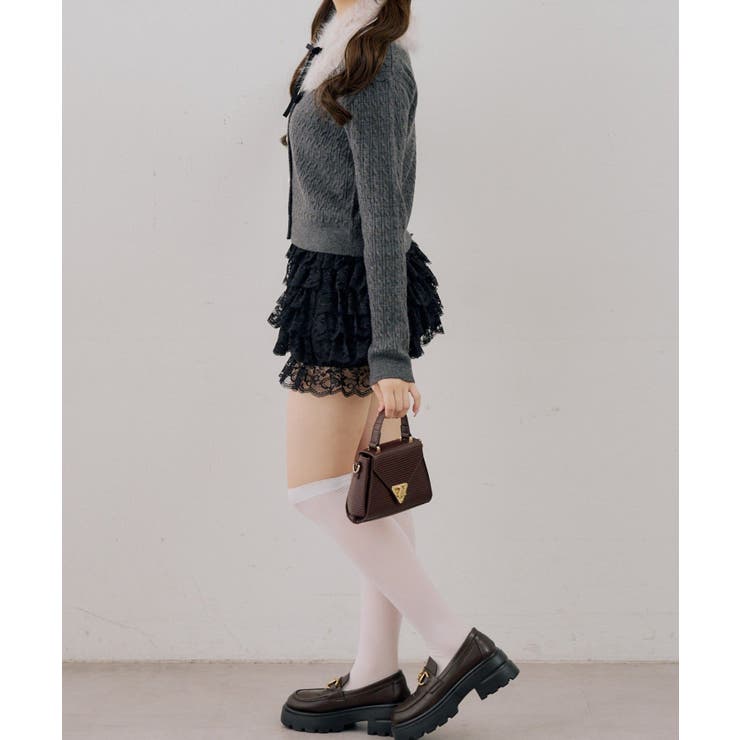 ティペット付金釦ケーブルカーディガン | NICE CLAUP / OLIVE des OLIVE　OUTLET | 詳細画像26 