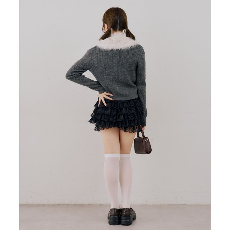 ティペット付金釦ケーブルカーディガン | NICE CLAUP / OLIVE des OLIVE　OUTLET | 詳細画像27 