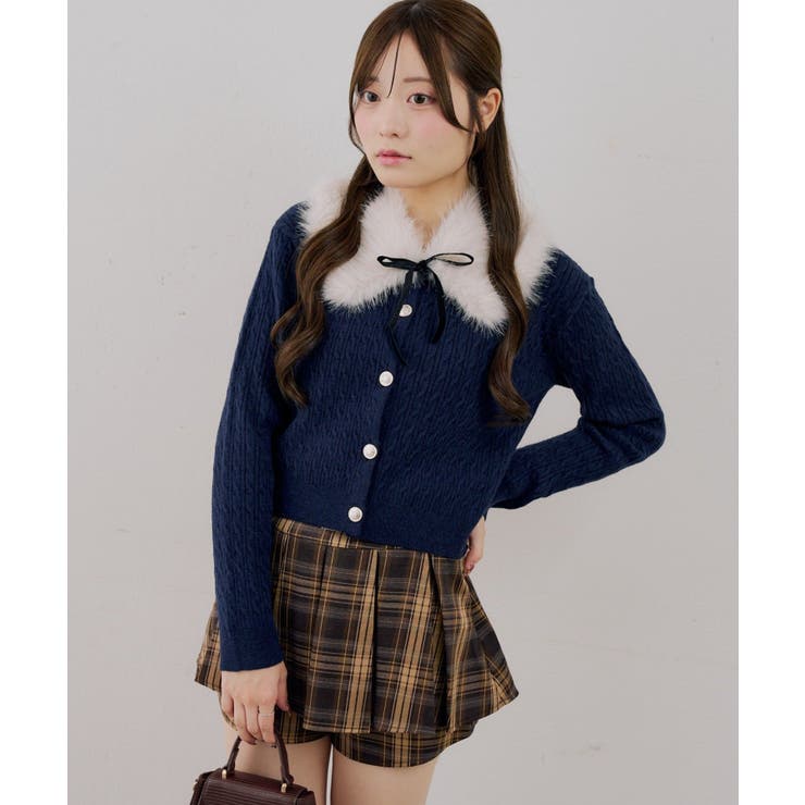 ティペット付金釦ケーブルカーディガン | NICE CLAUP / OLIVE des OLIVE　OUTLET | 詳細画像45 