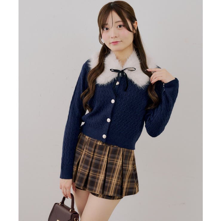 ティペット付金釦ケーブルカーディガン | NICE CLAUP / OLIVE des OLIVE　OUTLET | 詳細画像46 