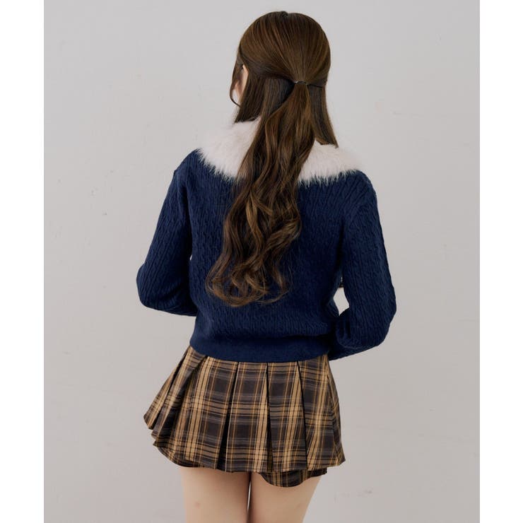 ティペット付金釦ケーブルカーディガン | NICE CLAUP / OLIVE des OLIVE　OUTLET | 詳細画像48 