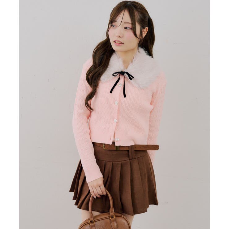 ティペット付金釦ケーブルカーディガン | NICE CLAUP / OLIVE des OLIVE　OUTLET | 詳細画像55 