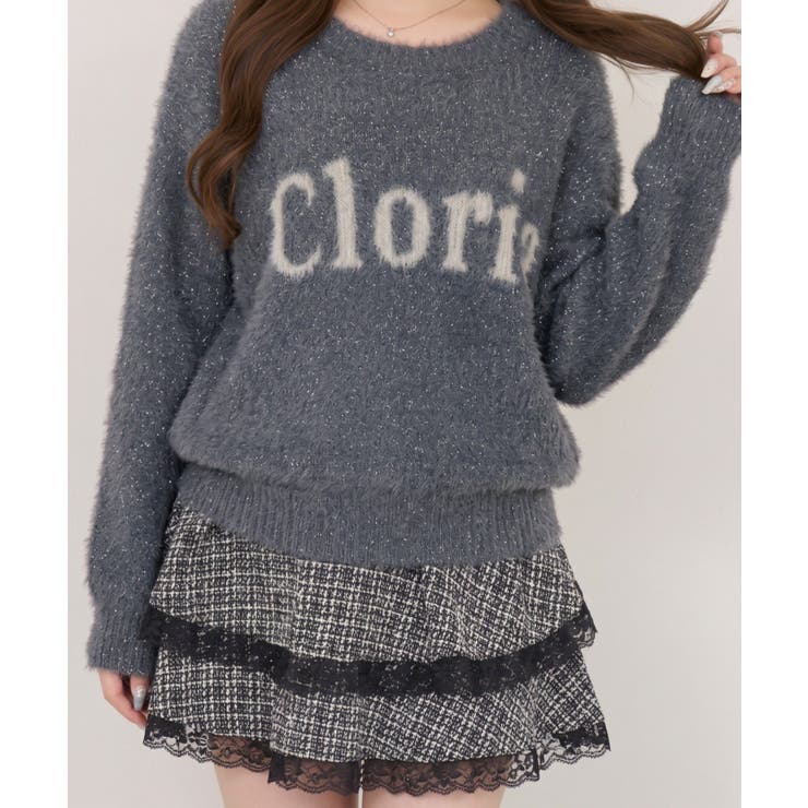 ラメフェザーロゴプルオーバー | NICE CLAUP / OLIVE des OLIVE　OUTLET | 詳細画像9 