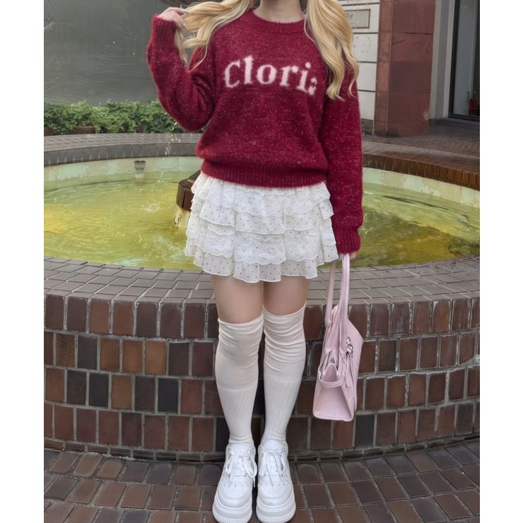 ラメフェザーロゴプルオーバー | NICE CLAUP / OLIVE des OLIVE　OUTLET | 詳細画像5 