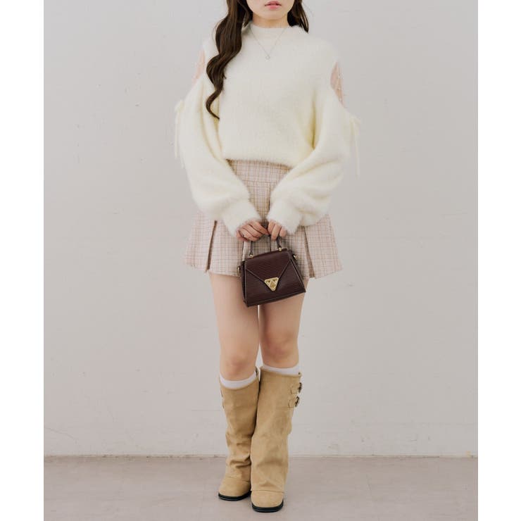 フェザーショルダーチュールプルオーバー | NICE CLAUP / OLIVE des OLIVE　OUTLET | 詳細画像6 