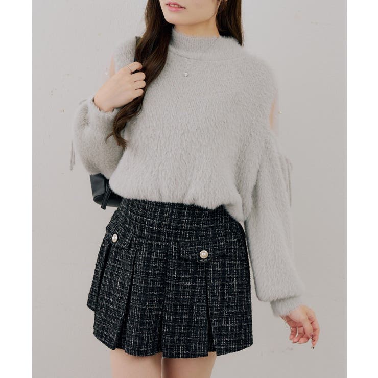 フェザーショルダーチュールプルオーバー | NICE CLAUP / OLIVE des OLIVE　OUTLET | 詳細画像11 