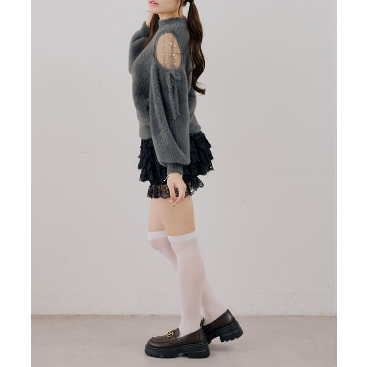 フェザーショルダーチュールプルオーバー | NICE CLAUP / OLIVE des OLIVE　OUTLET | 詳細画像22 