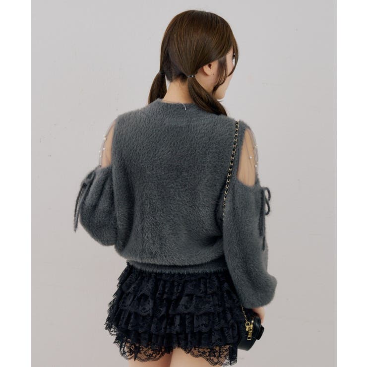 フェザーショルダーチュールプルオーバー | NICE CLAUP / OLIVE des OLIVE　OUTLET | 詳細画像21 