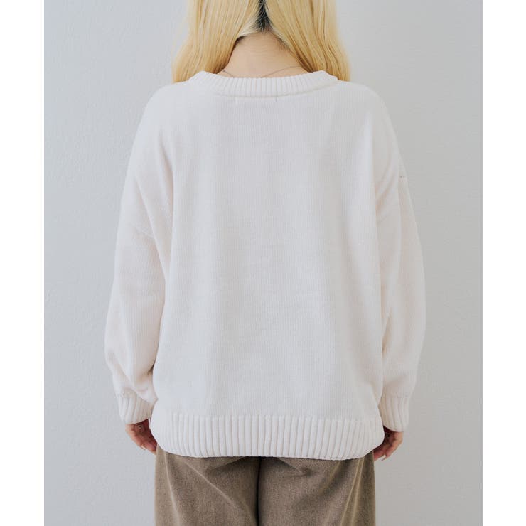ベロアモールBIGロゴプルオーバー | NICE CLAUP / OLIVE des OLIVE　OUTLET | 詳細画像24 