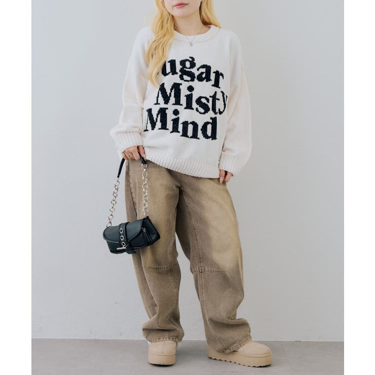ベロアモールBIGロゴプルオーバー | NICE CLAUP / OLIVE des OLIVE　OUTLET | 詳細画像4 