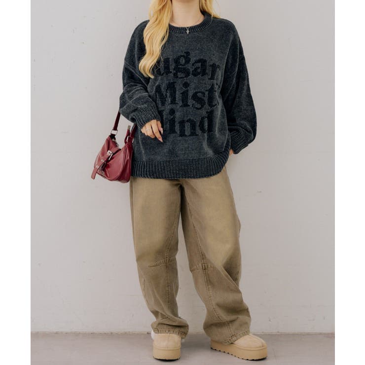 ベロアモールBIGロゴプルオーバー | NICE CLAUP / OLIVE des OLIVE　OUTLET | 詳細画像19 