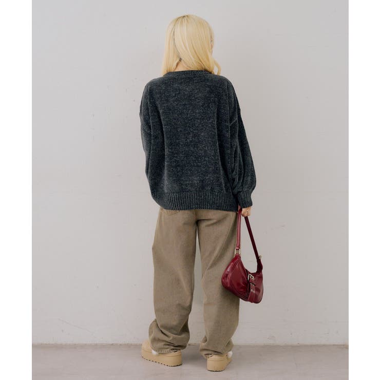 ベロアモールBIGロゴプルオーバー | NICE CLAUP / OLIVE des OLIVE　OUTLET | 詳細画像21 