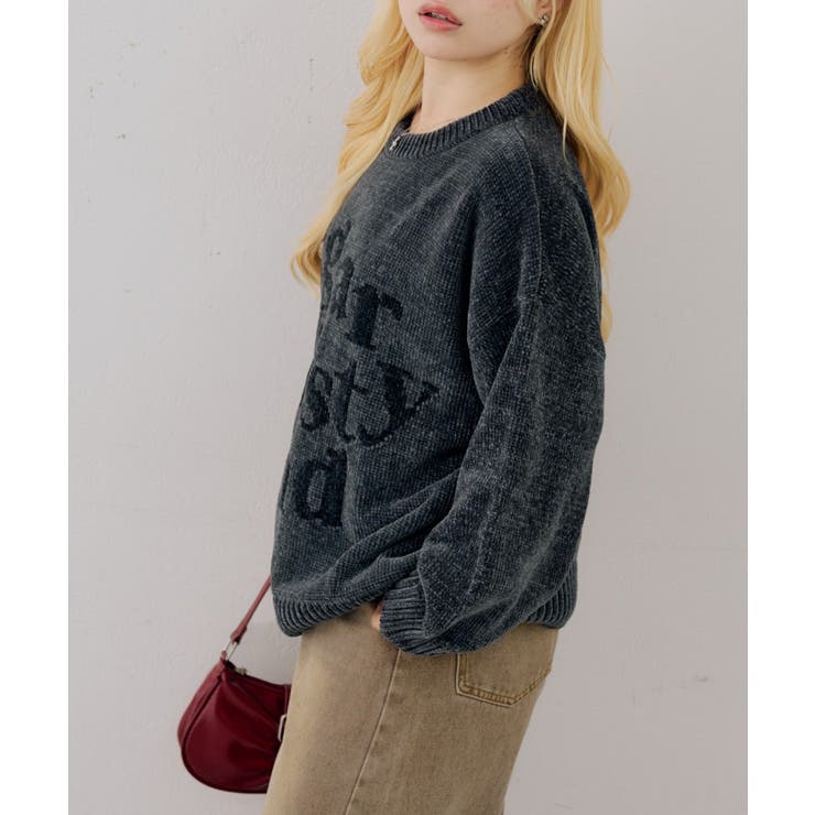 ベロアモールBIGロゴプルオーバー | NICE CLAUP / OLIVE des OLIVE　OUTLET | 詳細画像17 