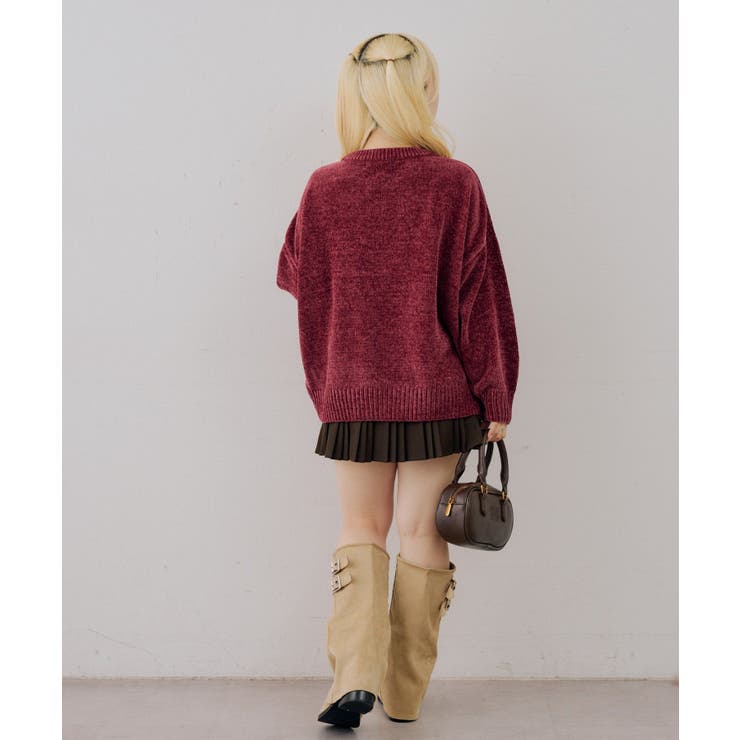 ベロアモールBIGロゴプルオーバー | NICE CLAUP / OLIVE des OLIVE　OUTLET | 詳細画像16 