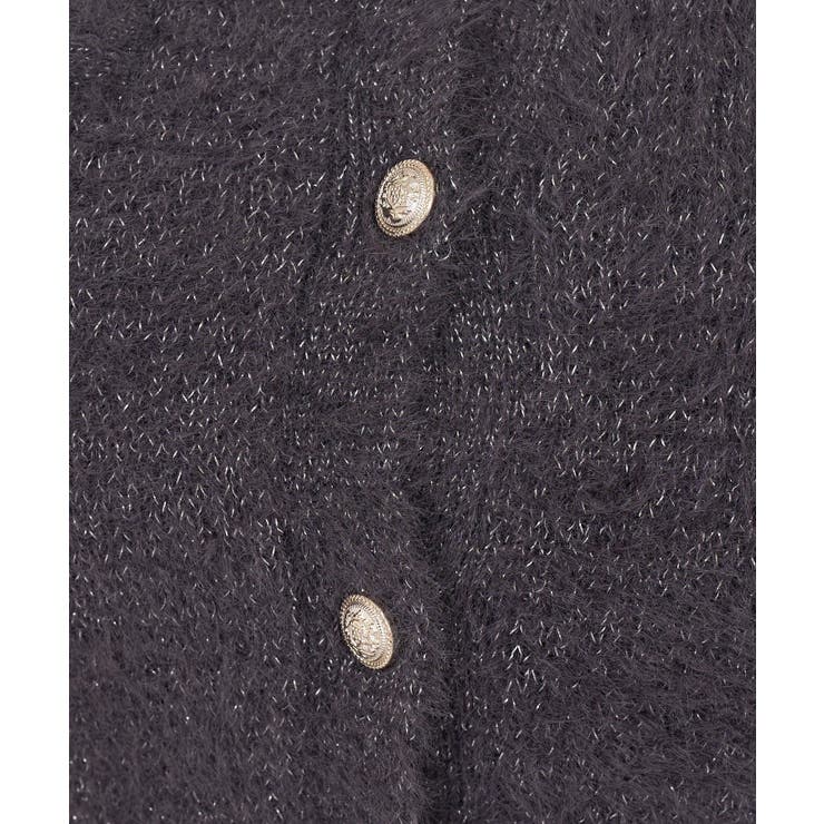ラメフェザーゴールドボタンカーディガン | NICE CLAUP / OLIVE des OLIVE　OUTLET | 詳細画像18 