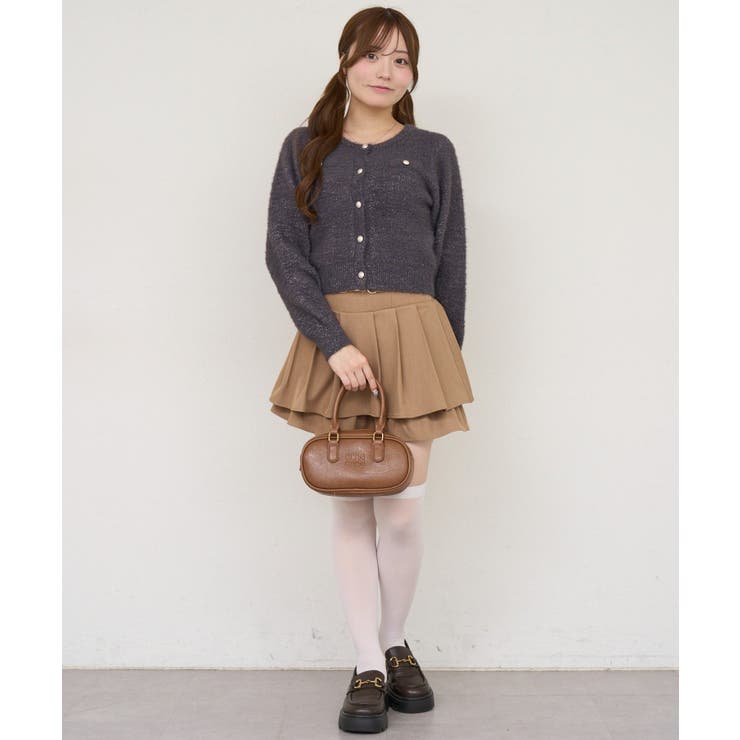 ラメフェザーゴールドボタンカーディガン | NICE CLAUP / OLIVE des OLIVE　OUTLET | 詳細画像21 