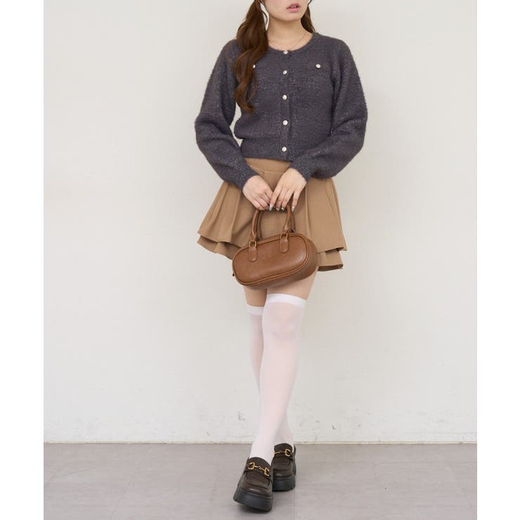 ラメフェザーゴールドボタンカーディガン | NICE CLAUP / OLIVE des OLIVE　OUTLET | 詳細画像22 