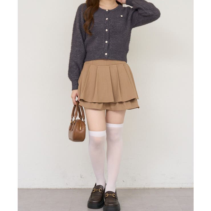 ラメフェザーゴールドボタンカーディガン | NICE CLAUP / OLIVE des OLIVE　OUTLET | 詳細画像23 