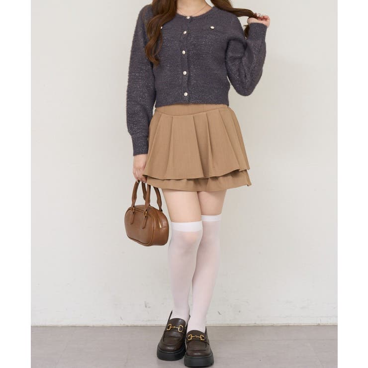 ラメフェザーゴールドボタンカーディガン | NICE CLAUP / OLIVE des OLIVE　OUTLET | 詳細画像24 