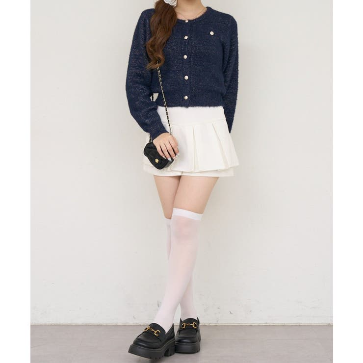 ラメフェザーゴールドボタンカーディガン | NICE CLAUP / OLIVE des OLIVE　OUTLET | 詳細画像31 