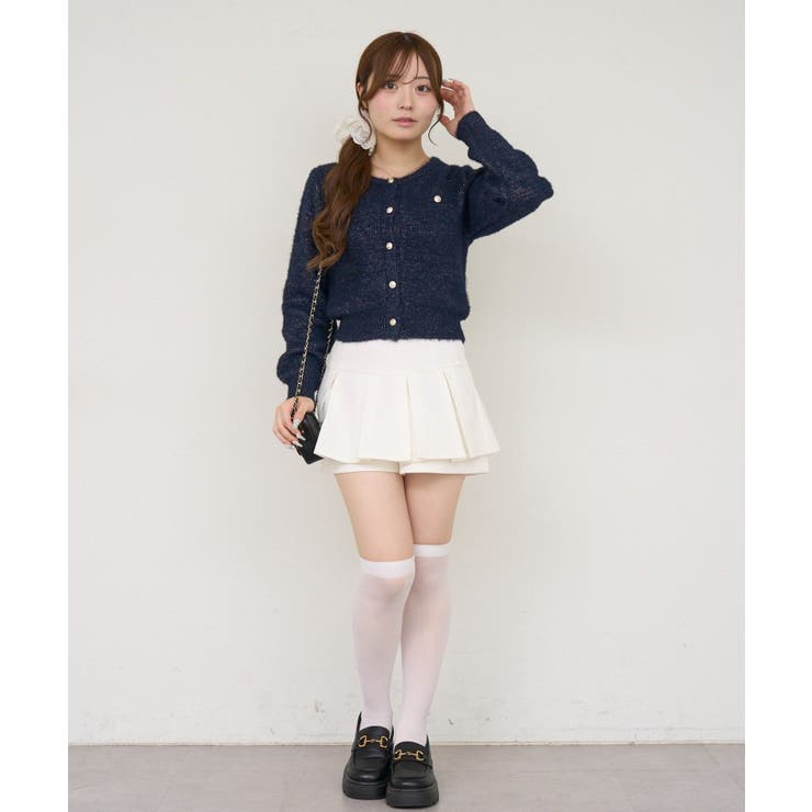 ラメフェザーゴールドボタンカーディガン | NICE CLAUP / OLIVE des OLIVE　OUTLET | 詳細画像32 