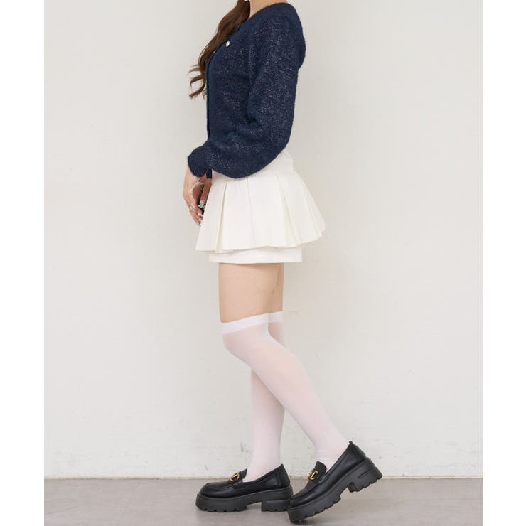ラメフェザーゴールドボタンカーディガン | NICE CLAUP / OLIVE des OLIVE　OUTLET | 詳細画像33 