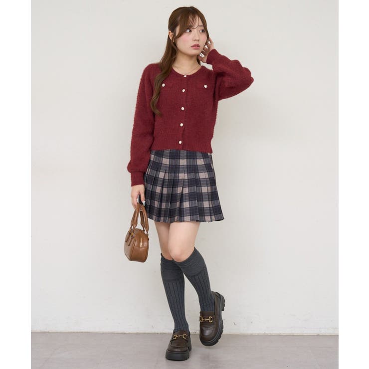 ラメフェザーゴールドボタンカーディガン | NICE CLAUP / OLIVE des OLIVE　OUTLET | 詳細画像41 