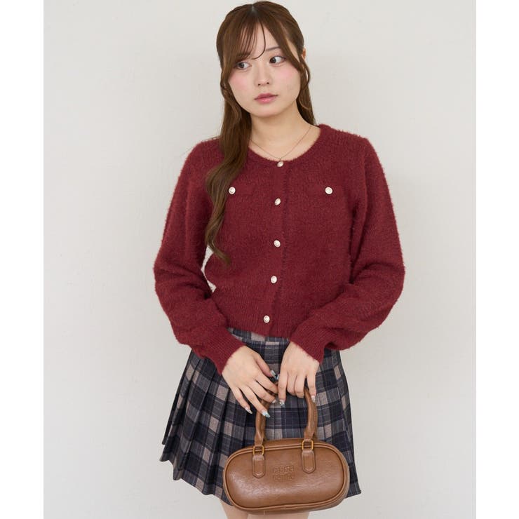 ラメフェザーゴールドボタンカーディガン | NICE CLAUP / OLIVE des OLIVE　OUTLET | 詳細画像48 