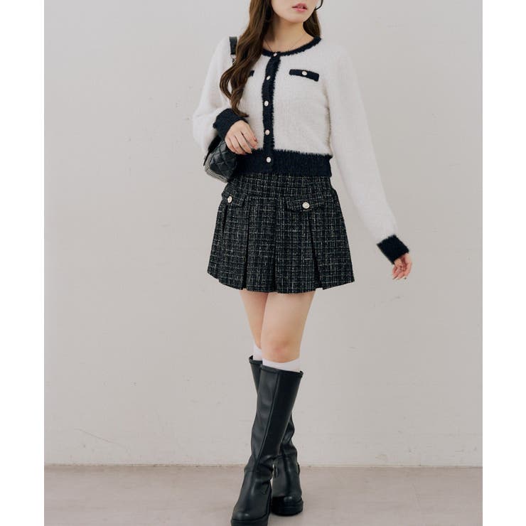 ラメフェザーゴールドボタンカーディガン | NICE CLAUP / OLIVE des OLIVE　OUTLET | 詳細画像56 