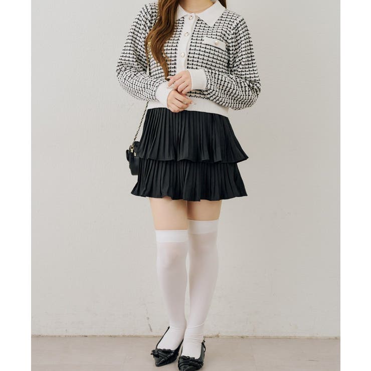 モールフェザーツイードカーディガン | NICE CLAUP / OLIVE des OLIVE　OUTLET | 詳細画像7 