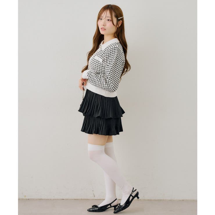 モールフェザーツイードカーディガン | NICE CLAUP / OLIVE des OLIVE　OUTLET | 詳細画像9 