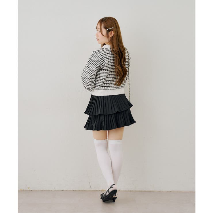 モールフェザーツイードカーディガン | NICE CLAUP / OLIVE des OLIVE　OUTLET | 詳細画像10 