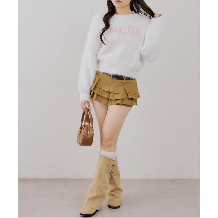 フェザーロゴ袖パールプルオーバー | NICE CLAUP / OLIVE des OLIVE　OUTLET | 詳細画像5 