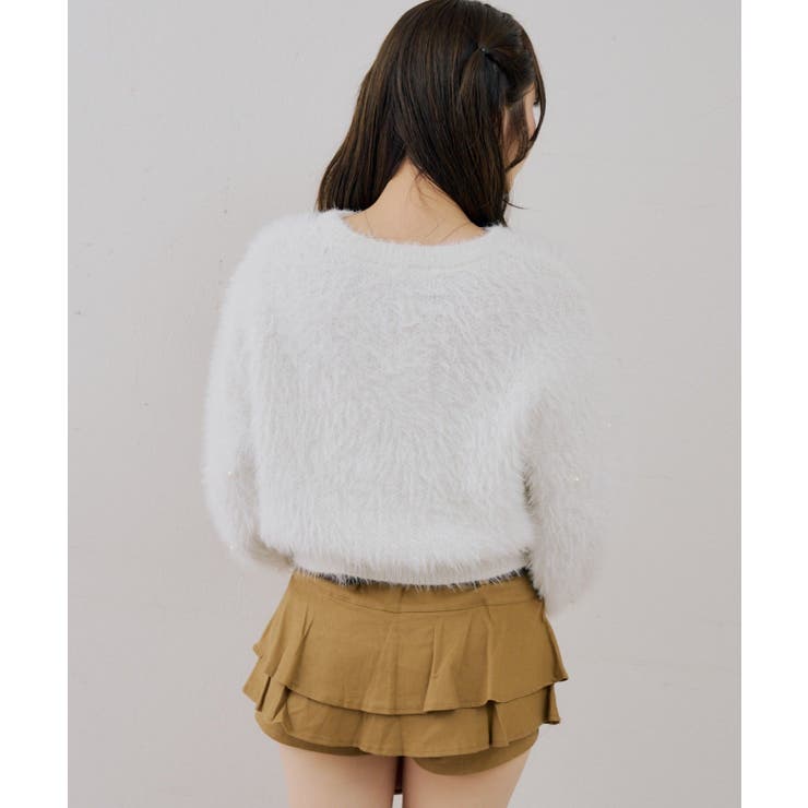 フェザーロゴ袖パールプルオーバー | NICE CLAUP / OLIVE des OLIVE　OUTLET | 詳細画像10 