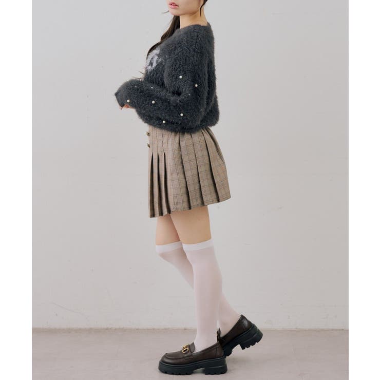 フェザーロゴ袖パールプルオーバー | NICE CLAUP / OLIVE des OLIVE　OUTLET | 詳細画像14 