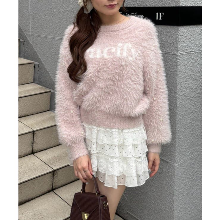フェザーロゴ袖パールプルオーバー | NICE CLAUP / OLIVE des OLIVE　OUTLET | 詳細画像44 