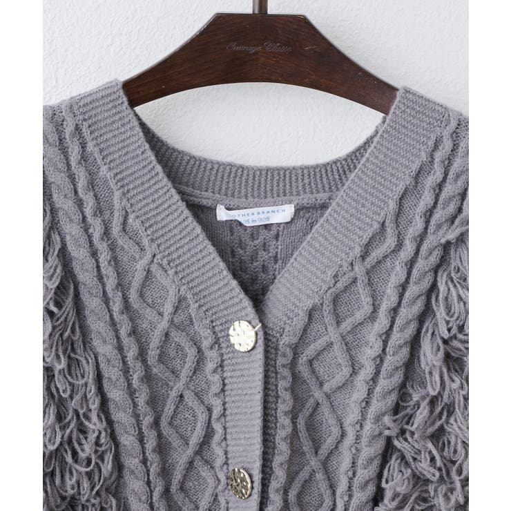 フリンジニットベストカーディガン | NICE CLAUP / OLIVE des OLIVE　OUTLET | 詳細画像5 