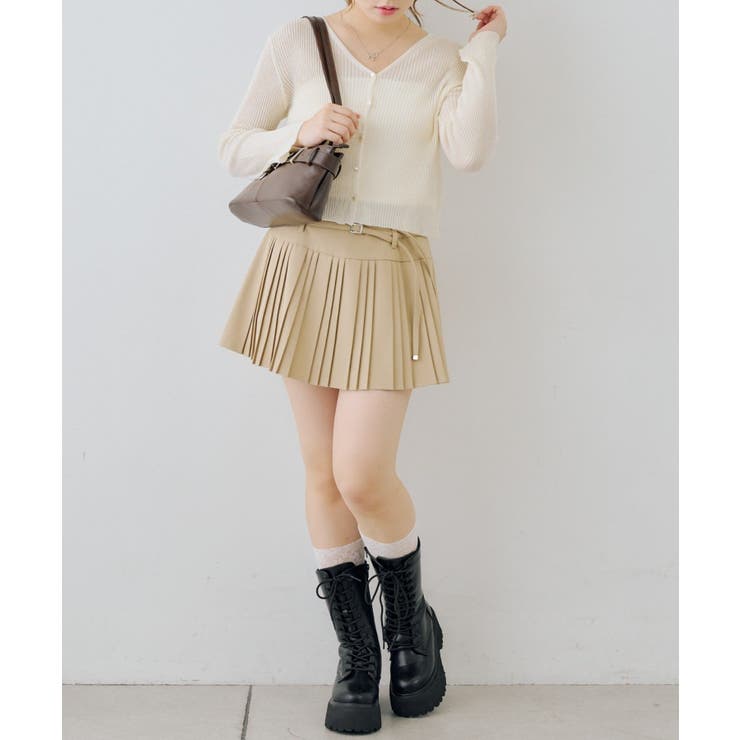 シアーリブスパンコールVカーディガン | NICE CLAUP / OLIVE des OLIVE　OUTLET | 詳細画像5 