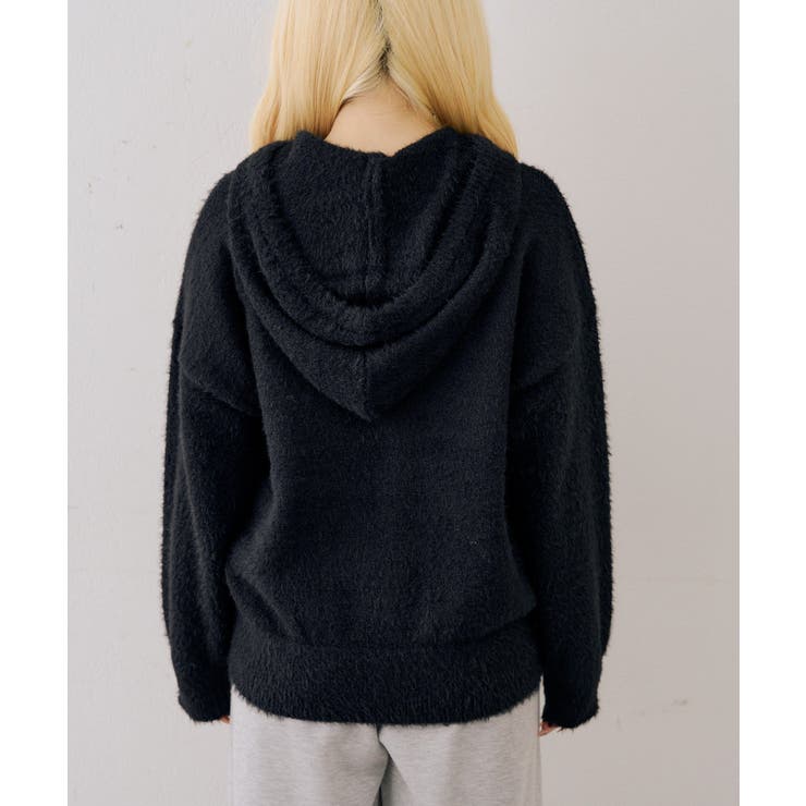 ロゴフェザーWZIPパーカー | NICE CLAUP / OLIVE des OLIVE　OUTLET | 詳細画像16 