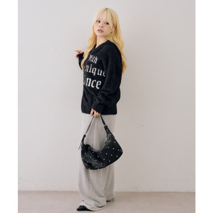 ロゴフェザーWZIPパーカー | NICE CLAUP / OLIVE des OLIVE　OUTLET | 詳細画像27 