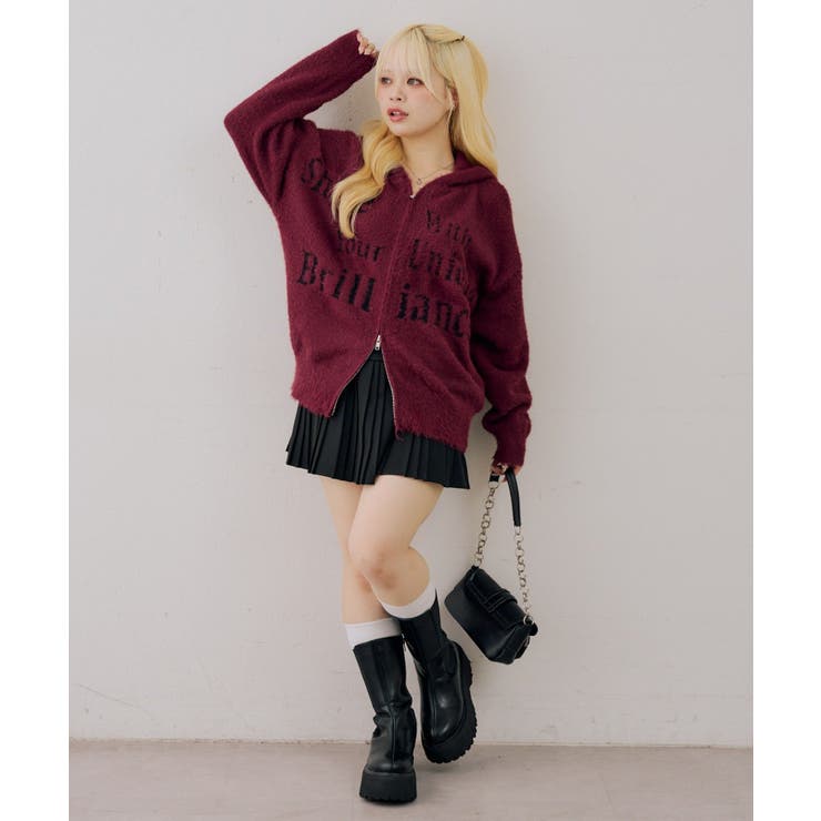 ロゴフェザーWZIPパーカー | NICE CLAUP / OLIVE des OLIVE　OUTLET | 詳細画像37 