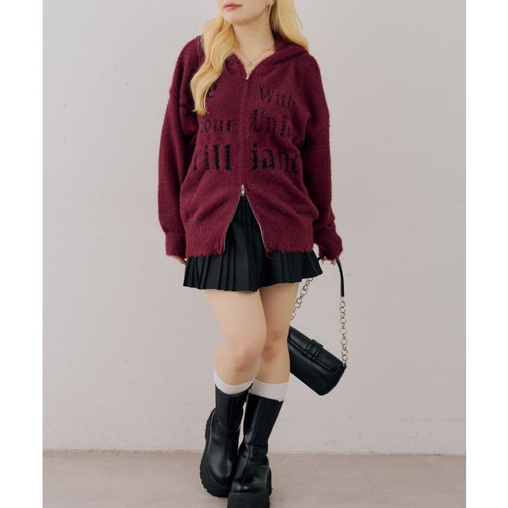 ロゴフェザーWZIPパーカー | NICE CLAUP / OLIVE des OLIVE　OUTLET | 詳細画像38 